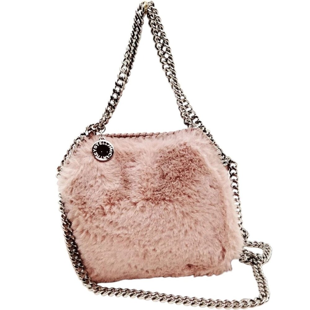 (L4) Stella McCartney Shoulder Bag Pink Polyester